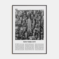 New York City Travel B&W No 2 Poster