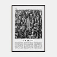 New York City Travel B&W No 2 Poster