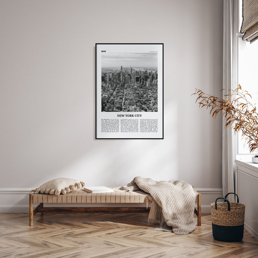 New York City Travel B&W No 3 Poster