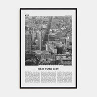 New York City Travel B&W No 6 Poster
