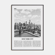 New York City Travel B&W No 7 Poster