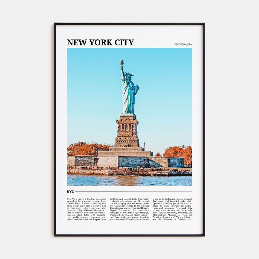 New York City Travel Color No 2 Poster