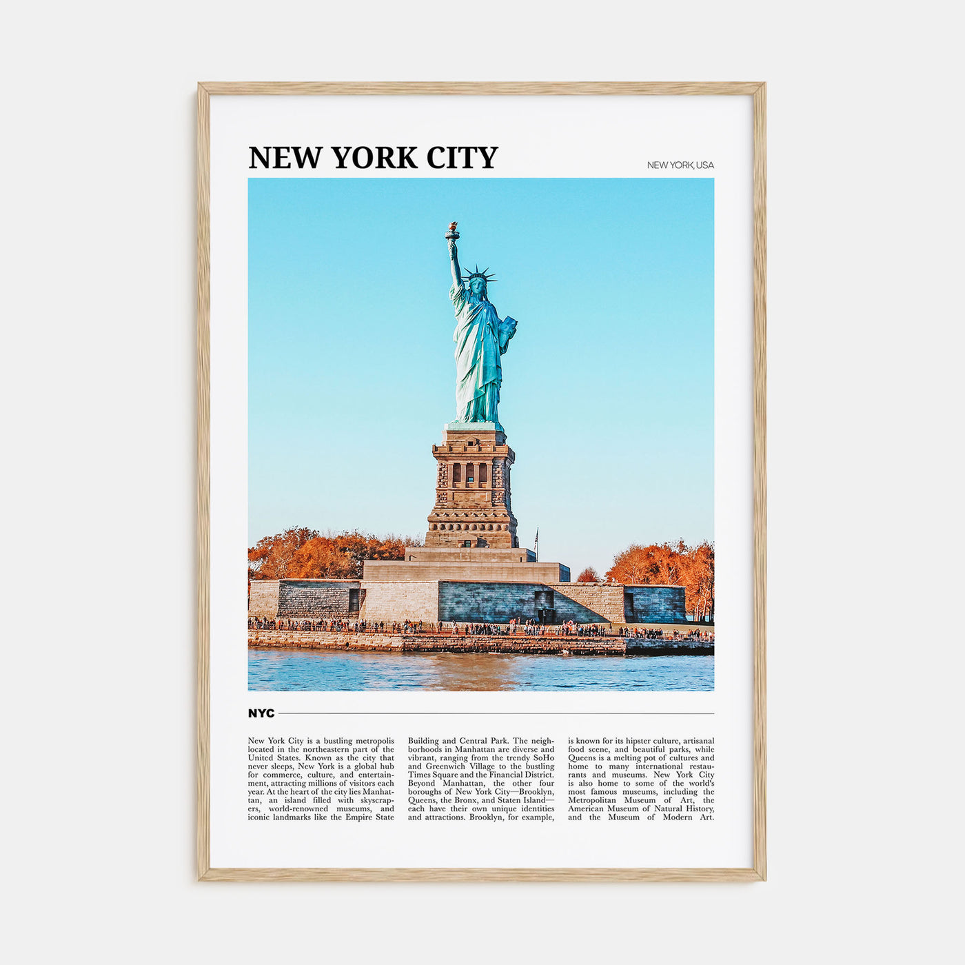 New York City Travel Color No 2 Poster