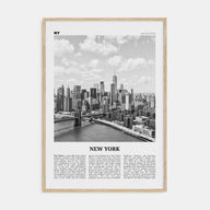 New York (State) Travel B&W No 1 Poster