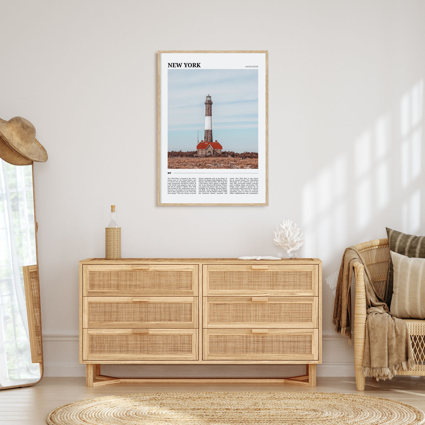 New York (State) Travel Color Poster