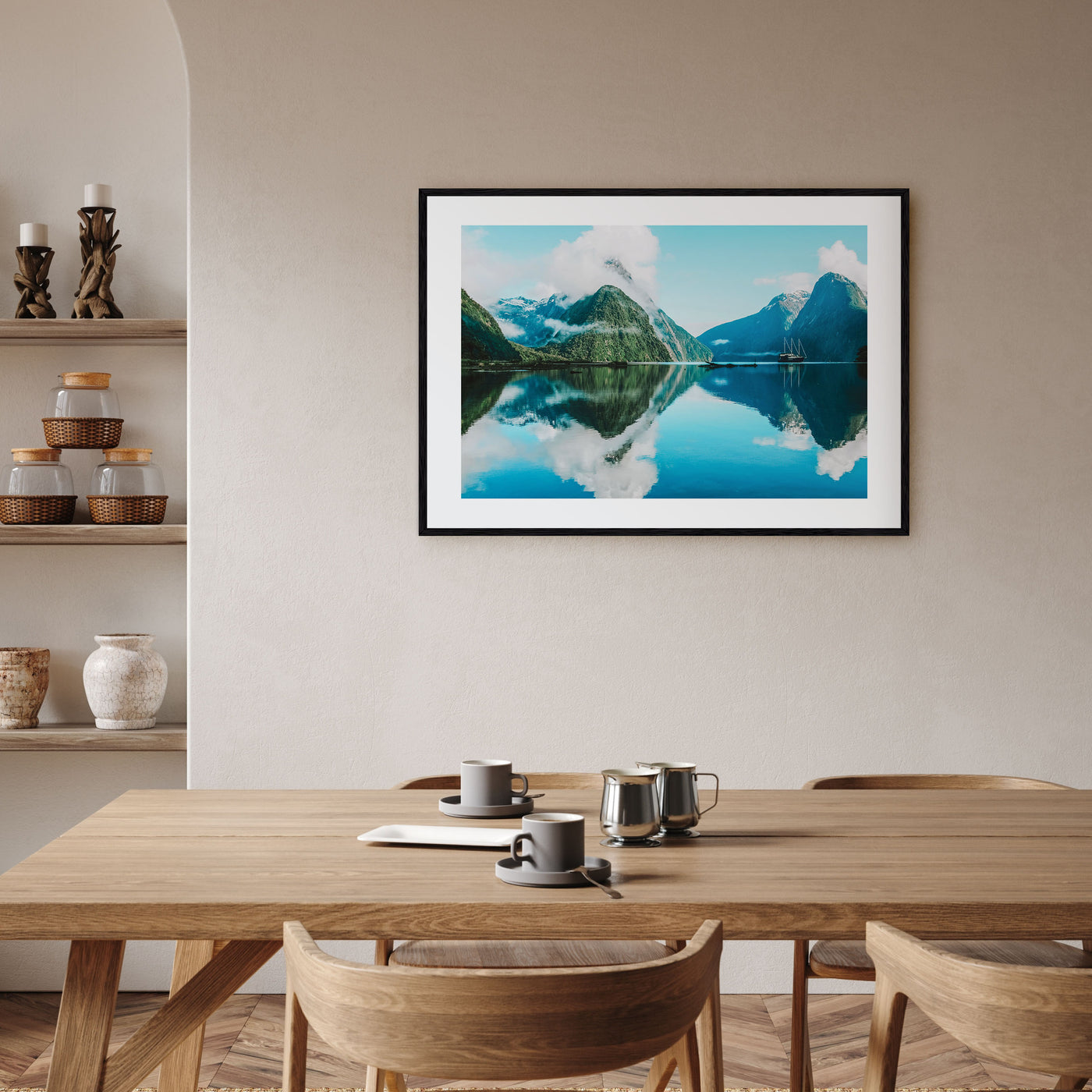 New Zealand Landscape Color Poster