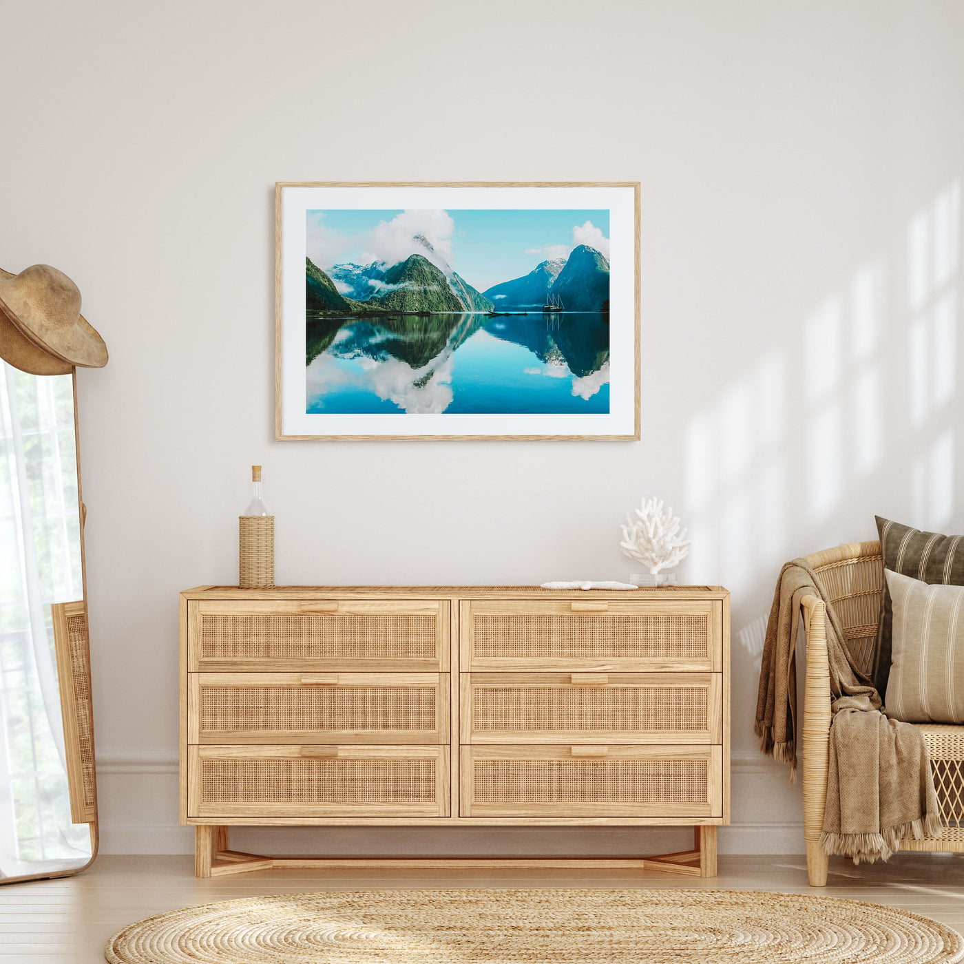 New Zealand Landscape Color Poster