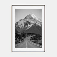 New Zealand Photo B&W Poster
