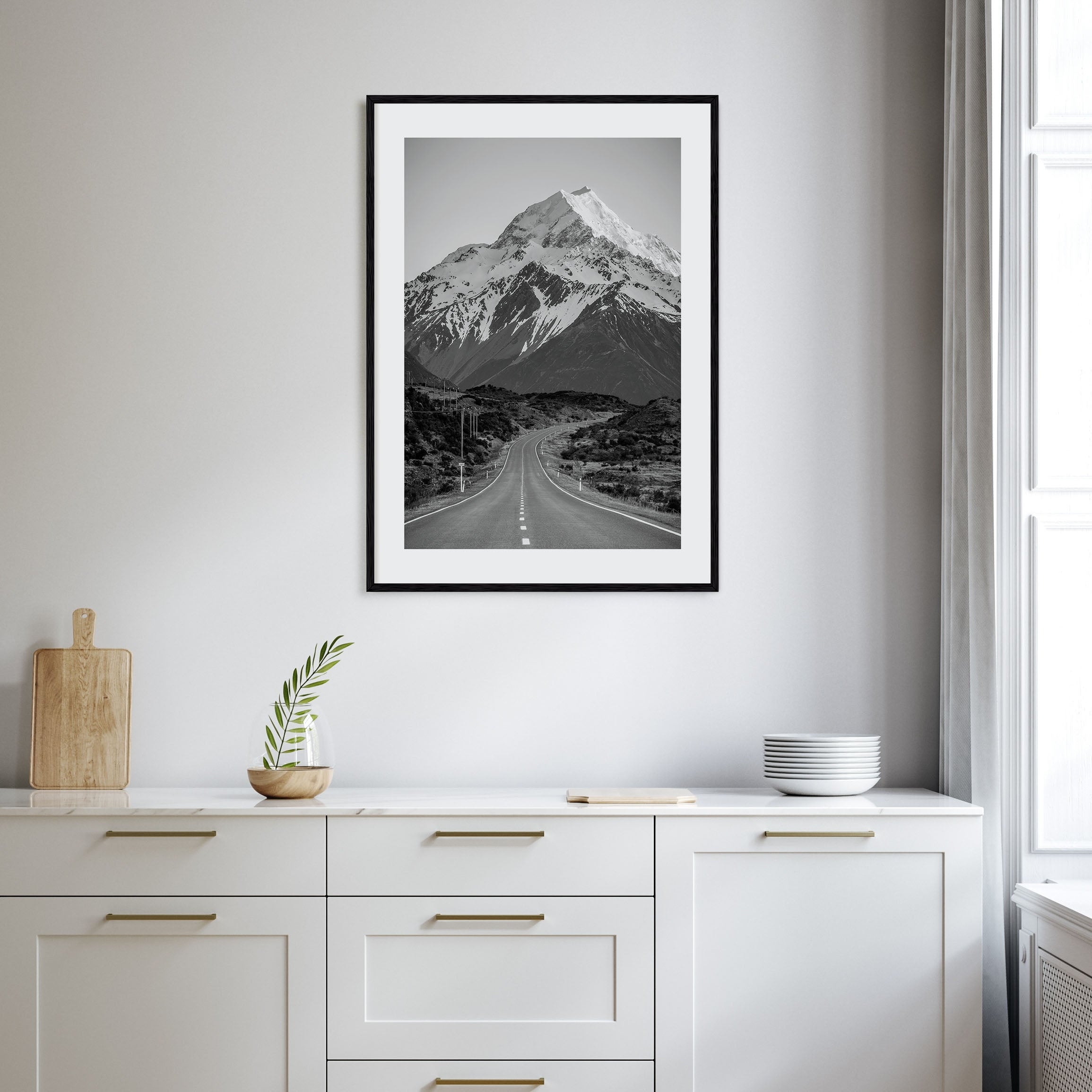 New Zealand Photo B&W Poster