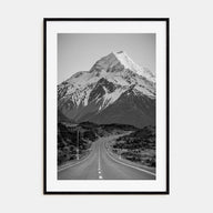 New Zealand Photo B&W Poster
