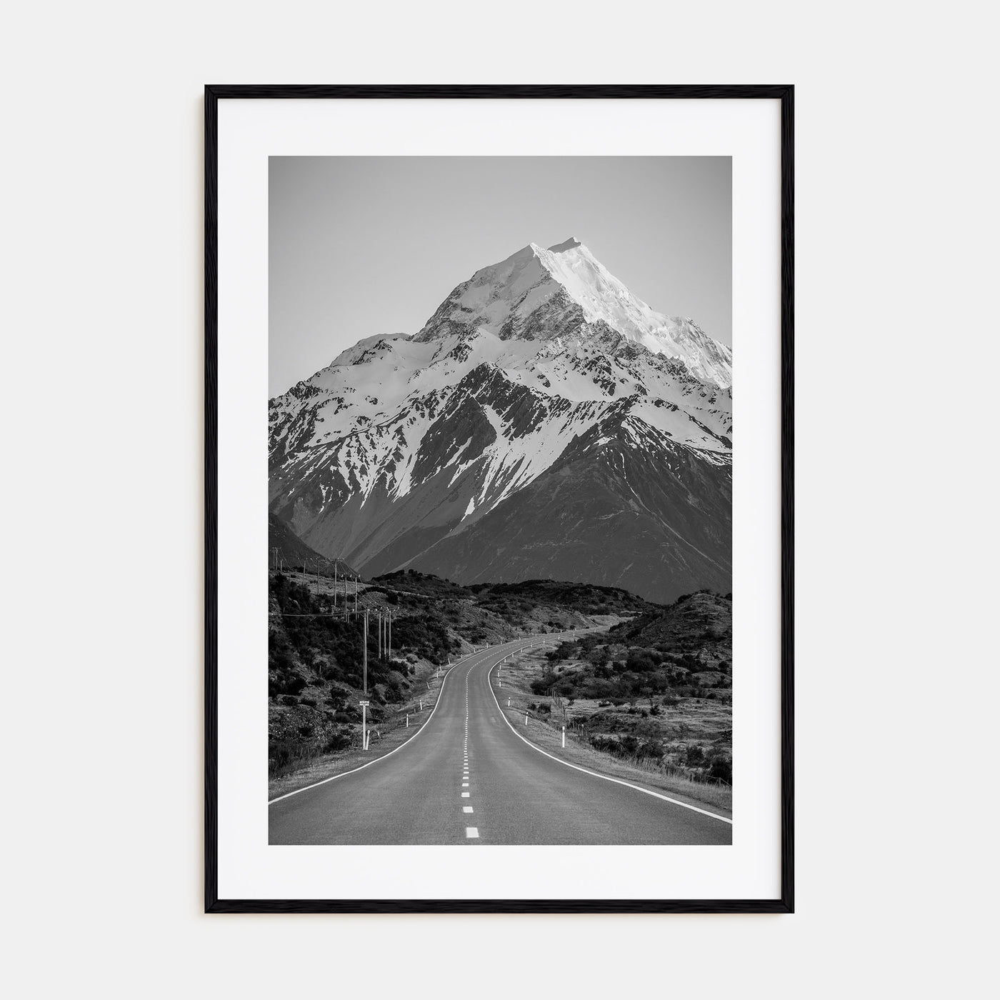 New Zealand Photo B&W Poster