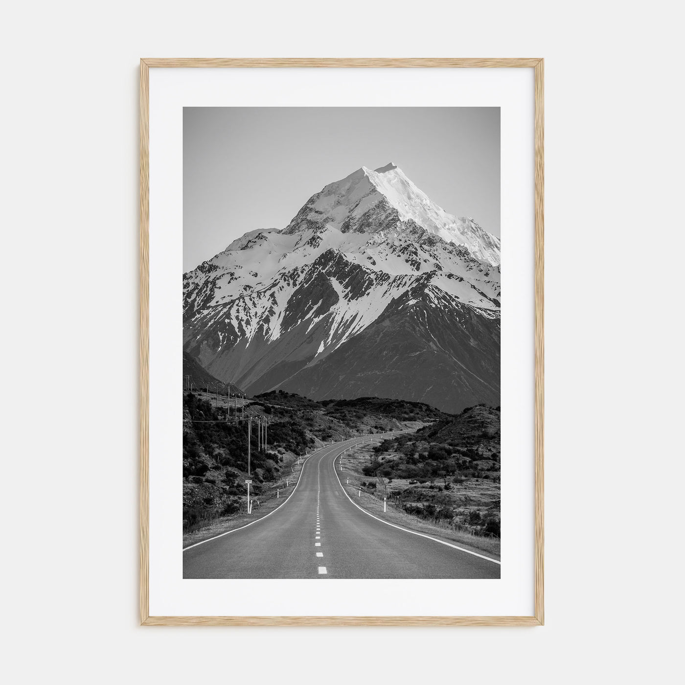 New Zealand Photo B&W Poster