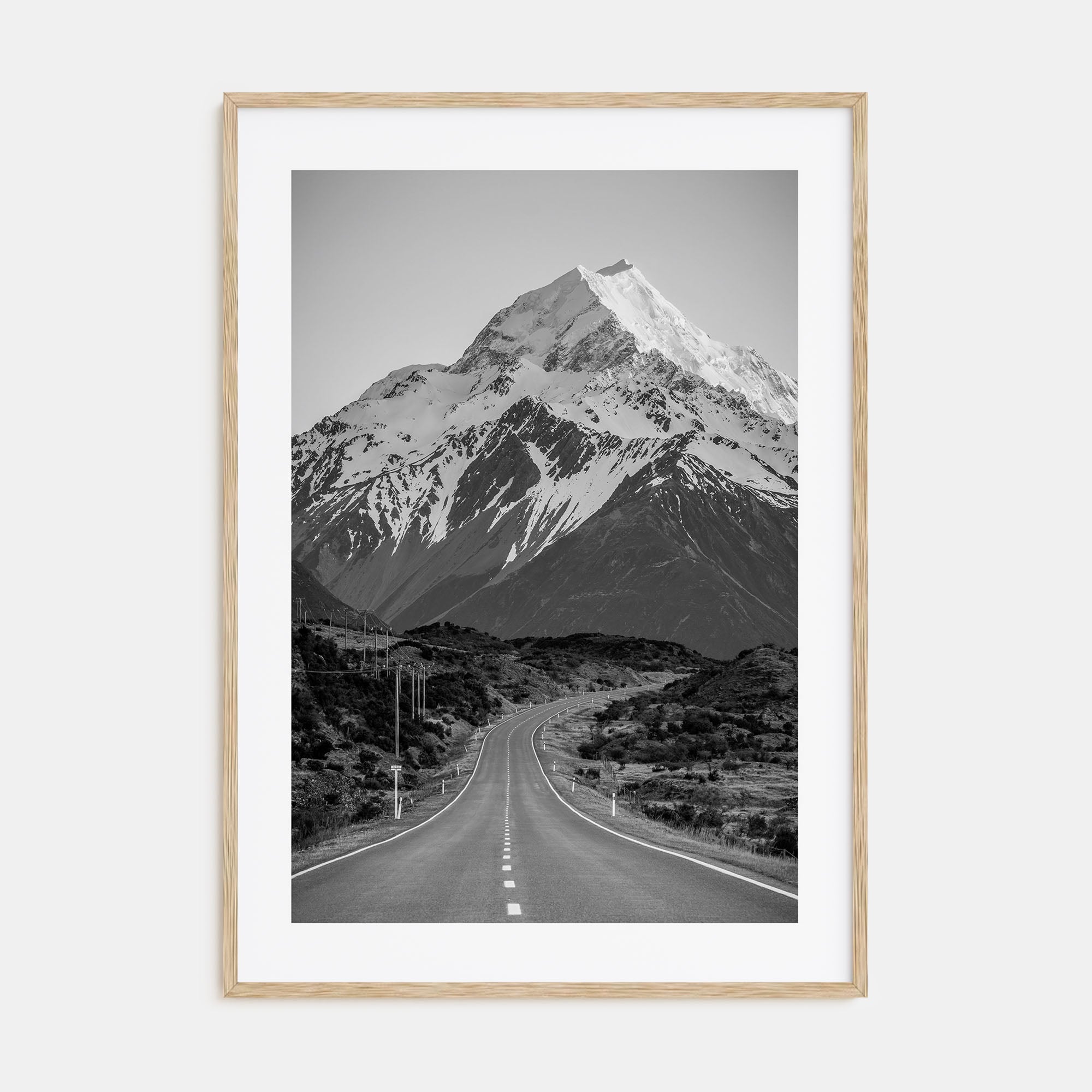 New Zealand Photo B&W Poster