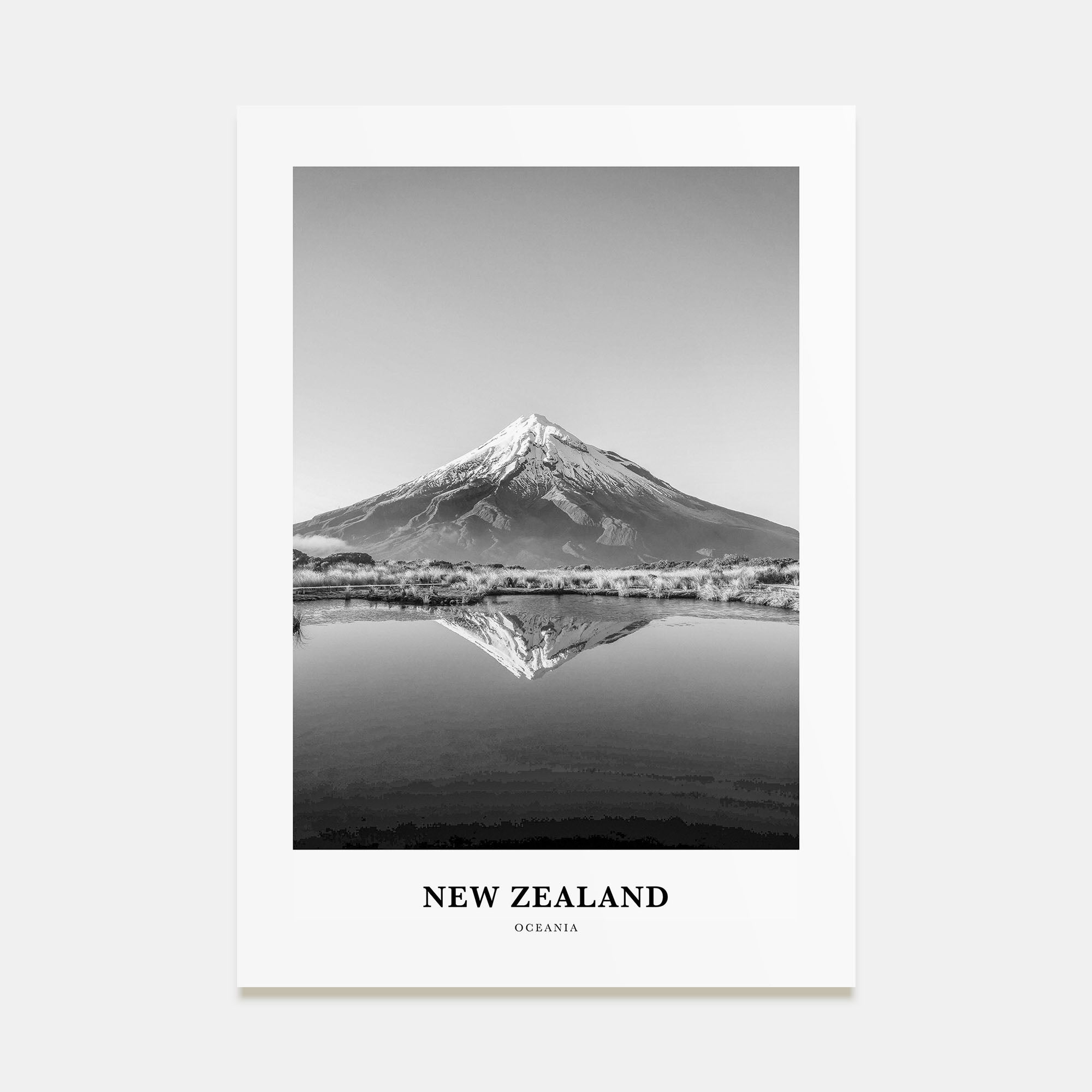 New Zealand Portrait B&W No 1 Poster
