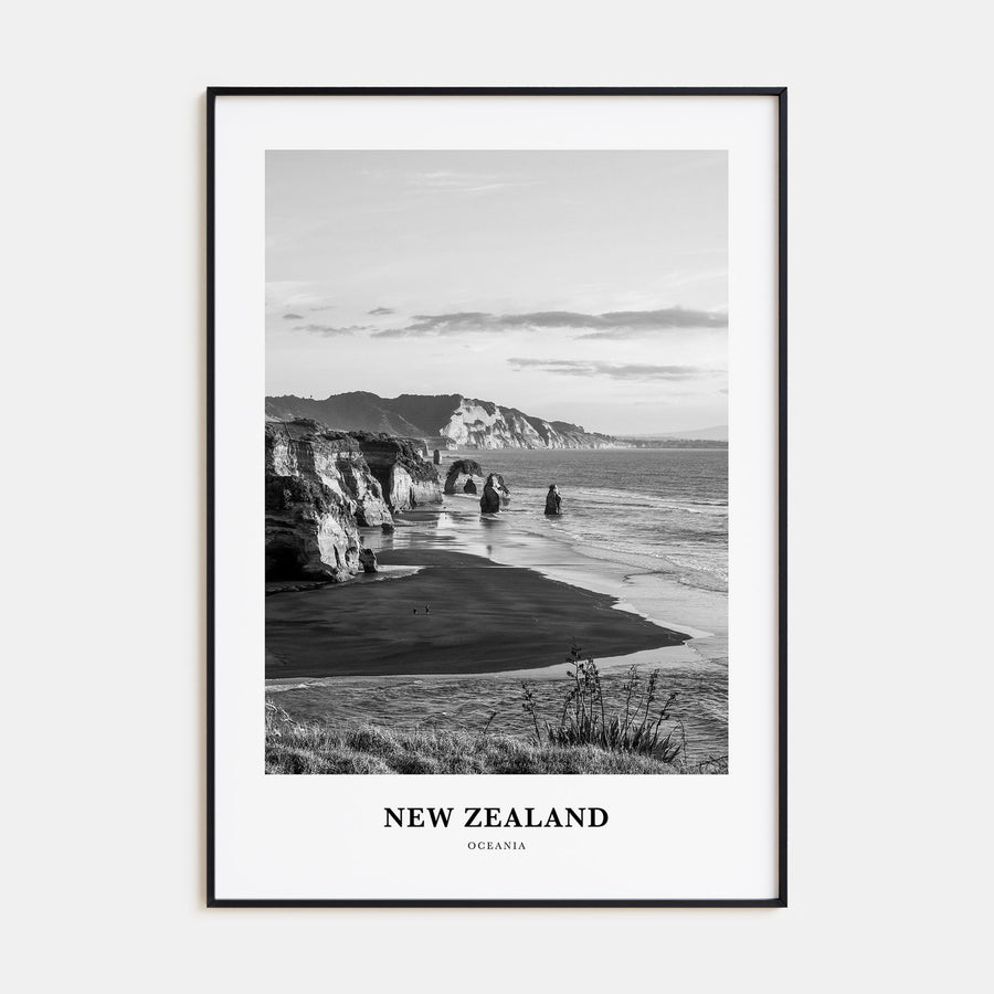 New Zealand Portrait B&W No 2 Poster