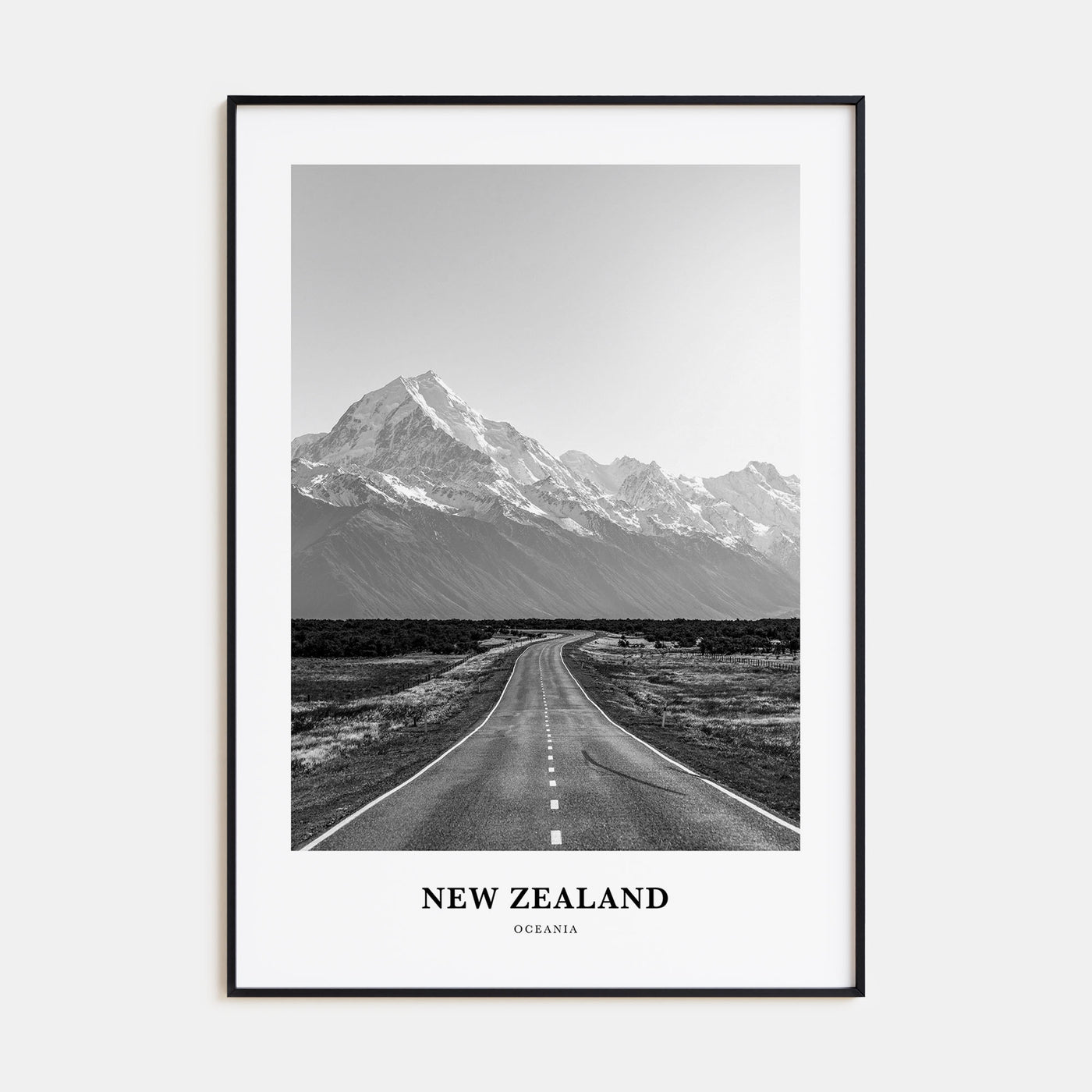 New Zealand Portrait B&W No 3 Poster