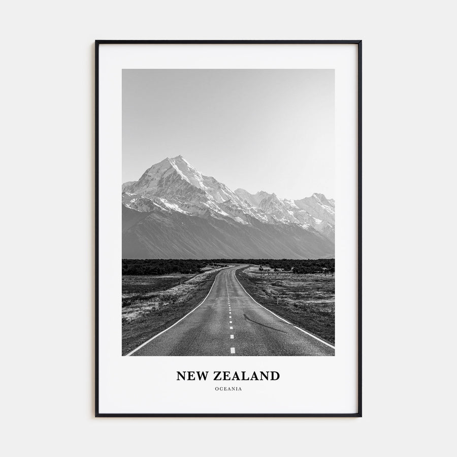 New Zealand Portrait B&W No 3 Poster