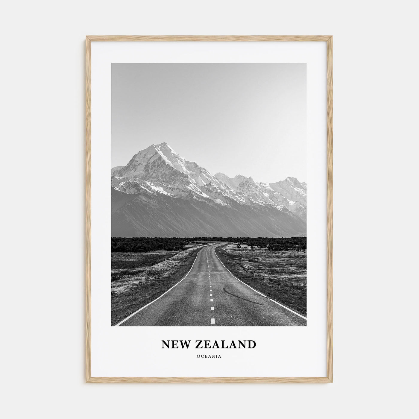 New Zealand Portrait B&W No 3 Poster