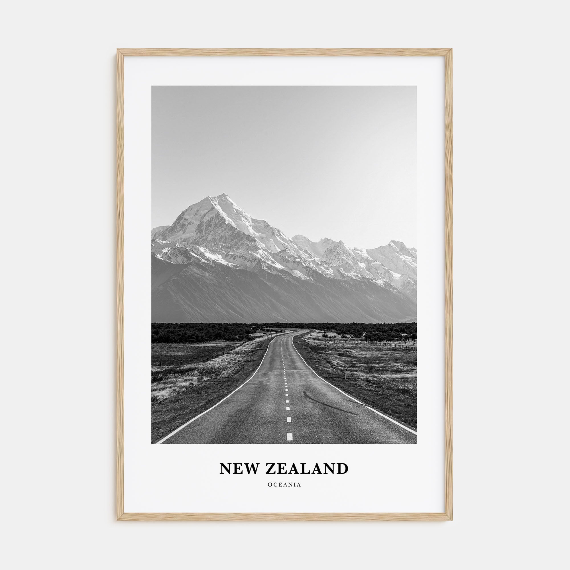 New Zealand Portrait B&W No 3 Poster