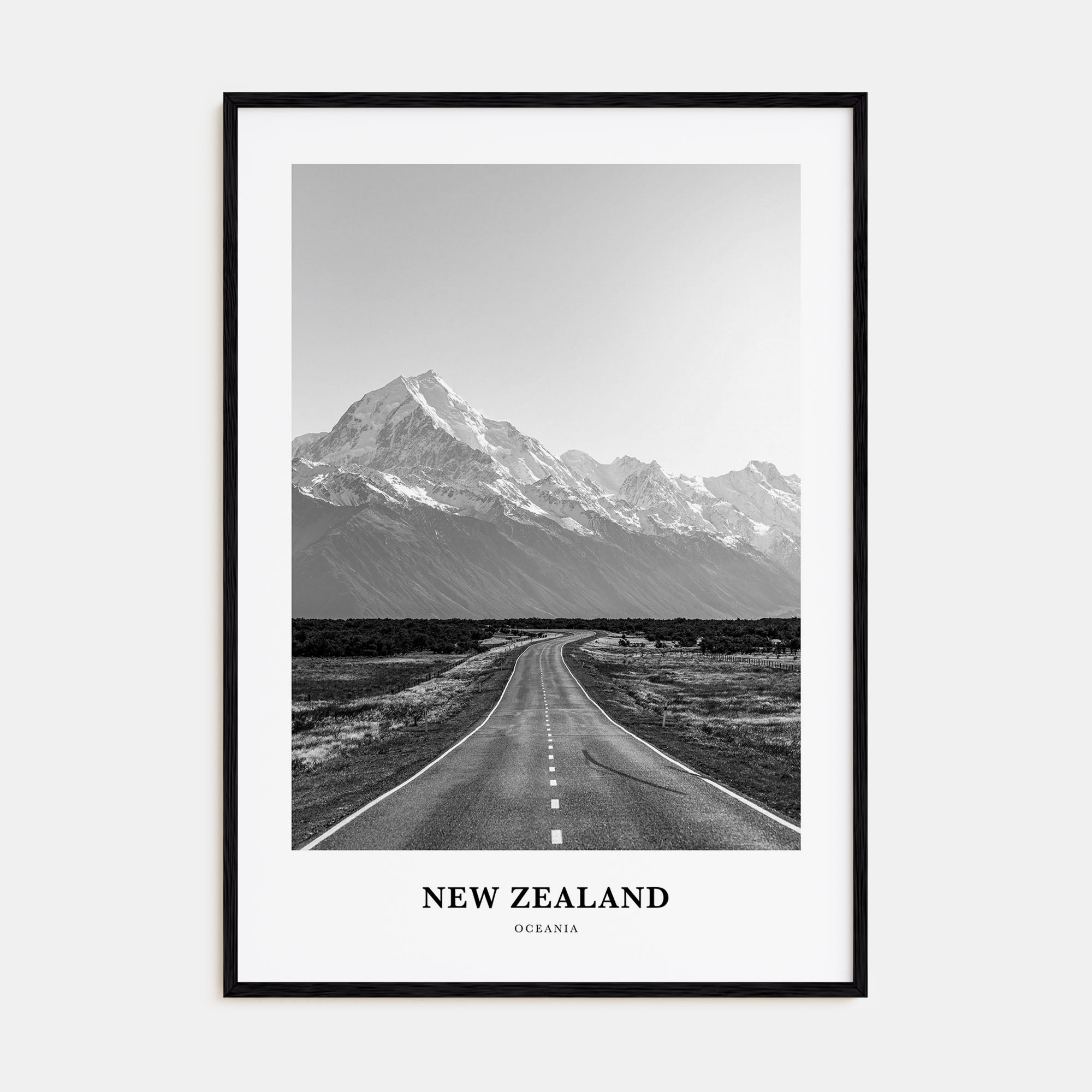 New Zealand Portrait B&W No 3 Poster