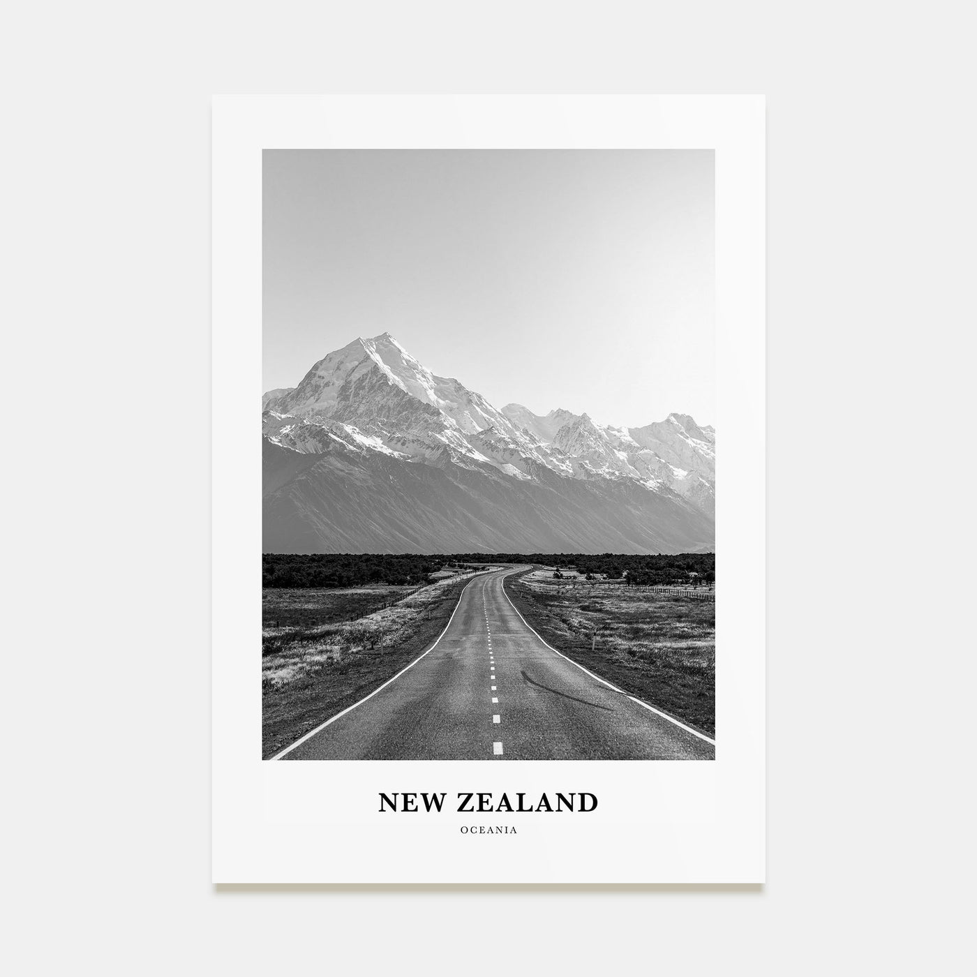 New Zealand Portrait B&W No 3 Poster
