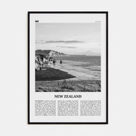 New Zealand Travel B&W No 2 Poster