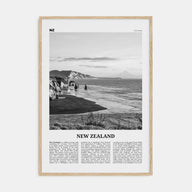 New Zealand Travel B&W No 2 Poster