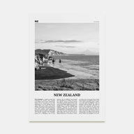 New Zealand Travel B&W No 2 Poster