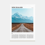 New Zealand Travel Color Poster