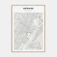 Newark Map Portrait Poster