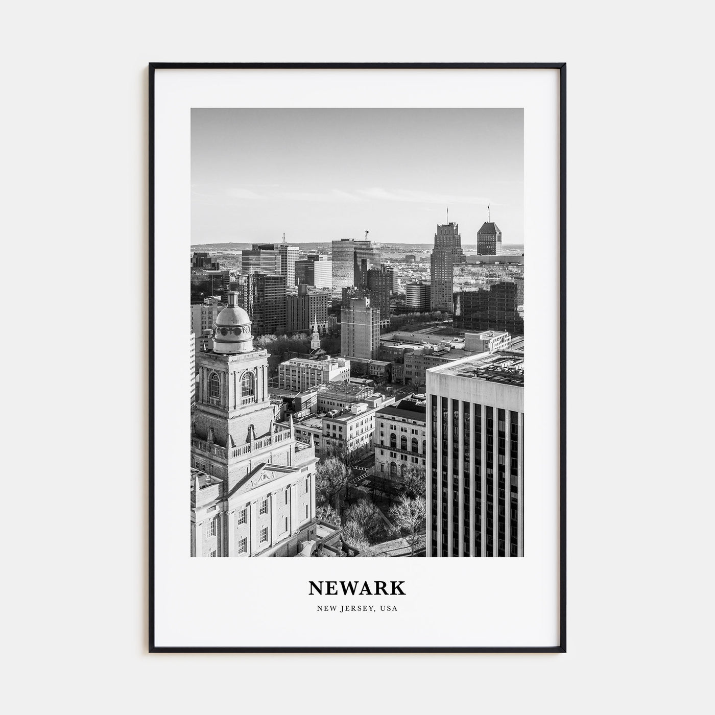 Newark Portrait B&W Poster