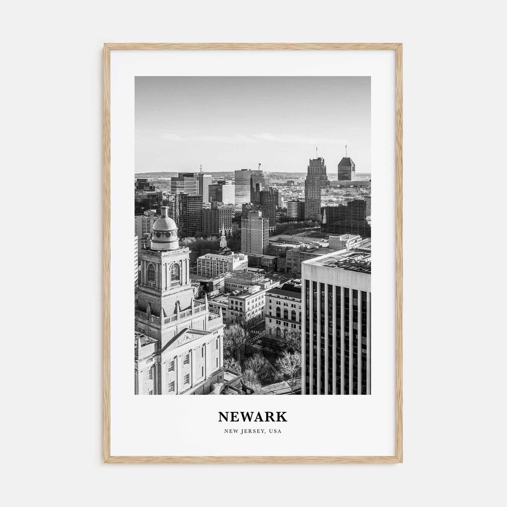 Newark Portrait B&W Poster