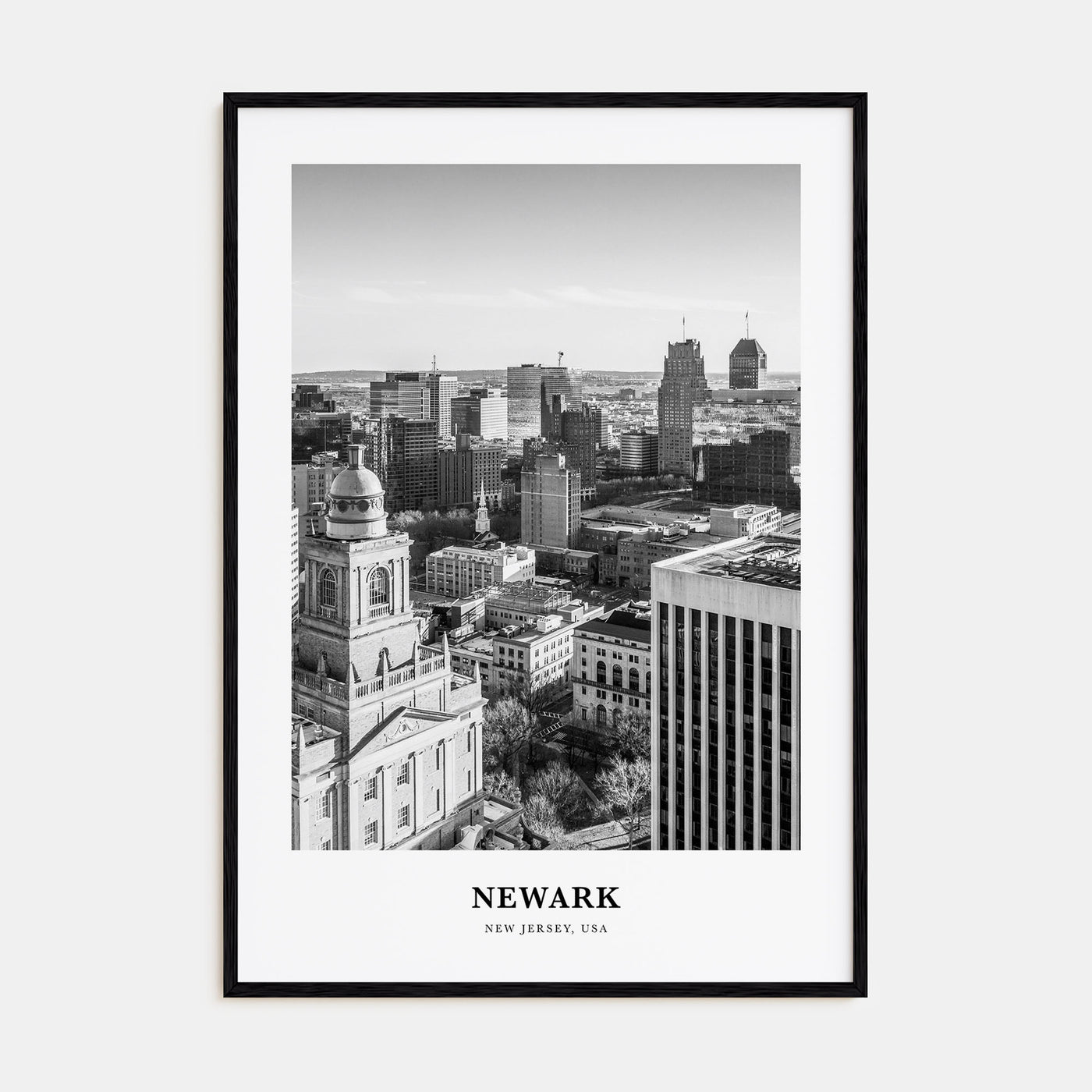 Newark Portrait B&W Poster