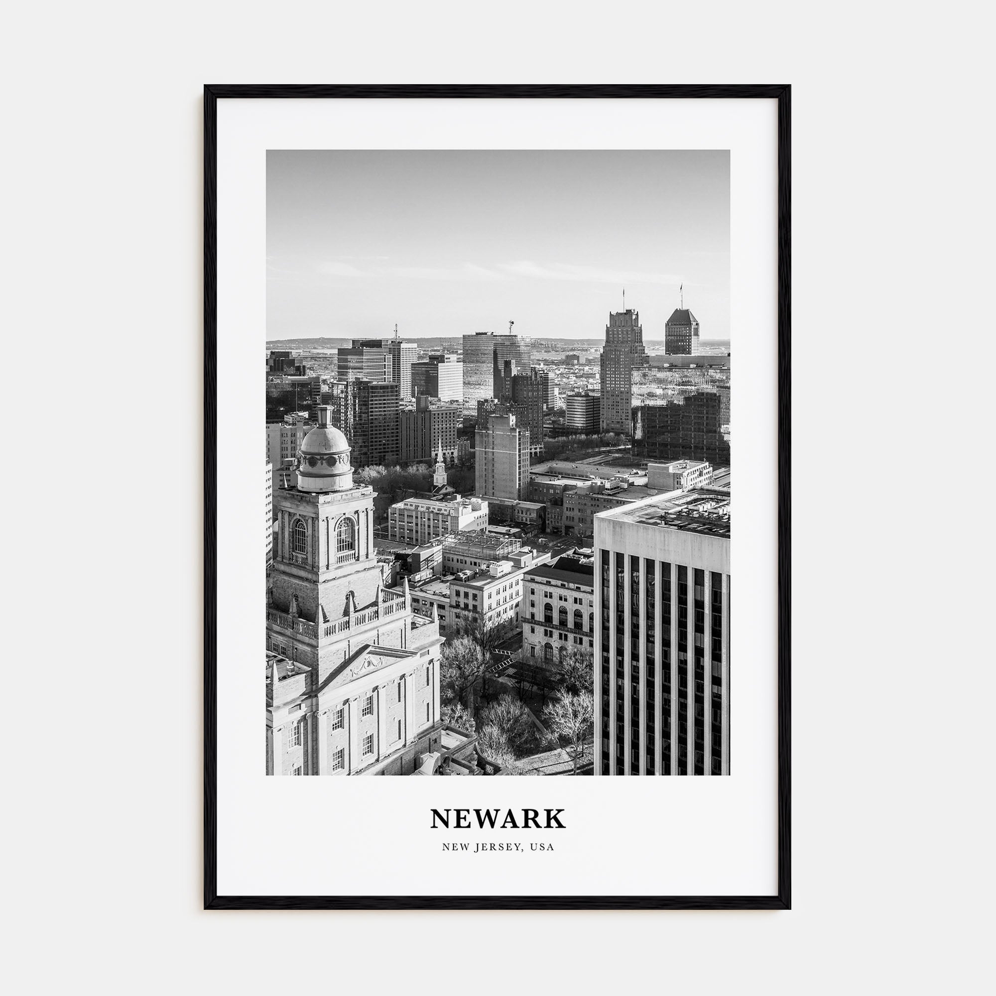 Newark Portrait B&W Poster