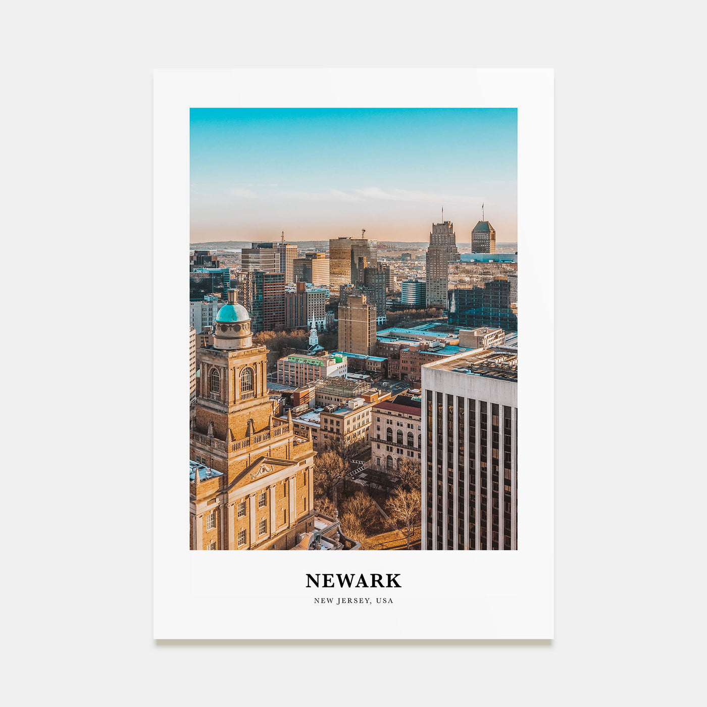 Newark Portrait Color Poster