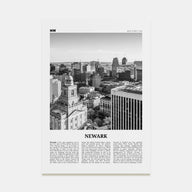 Newark Travel B&W Poster