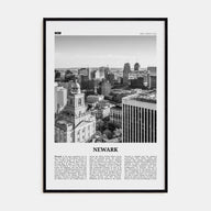 Newark Travel B&W Poster