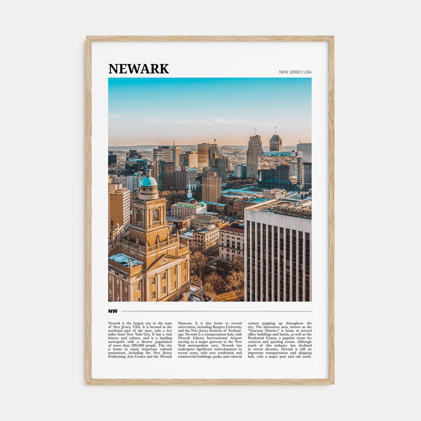 Newark Travel Color Poster