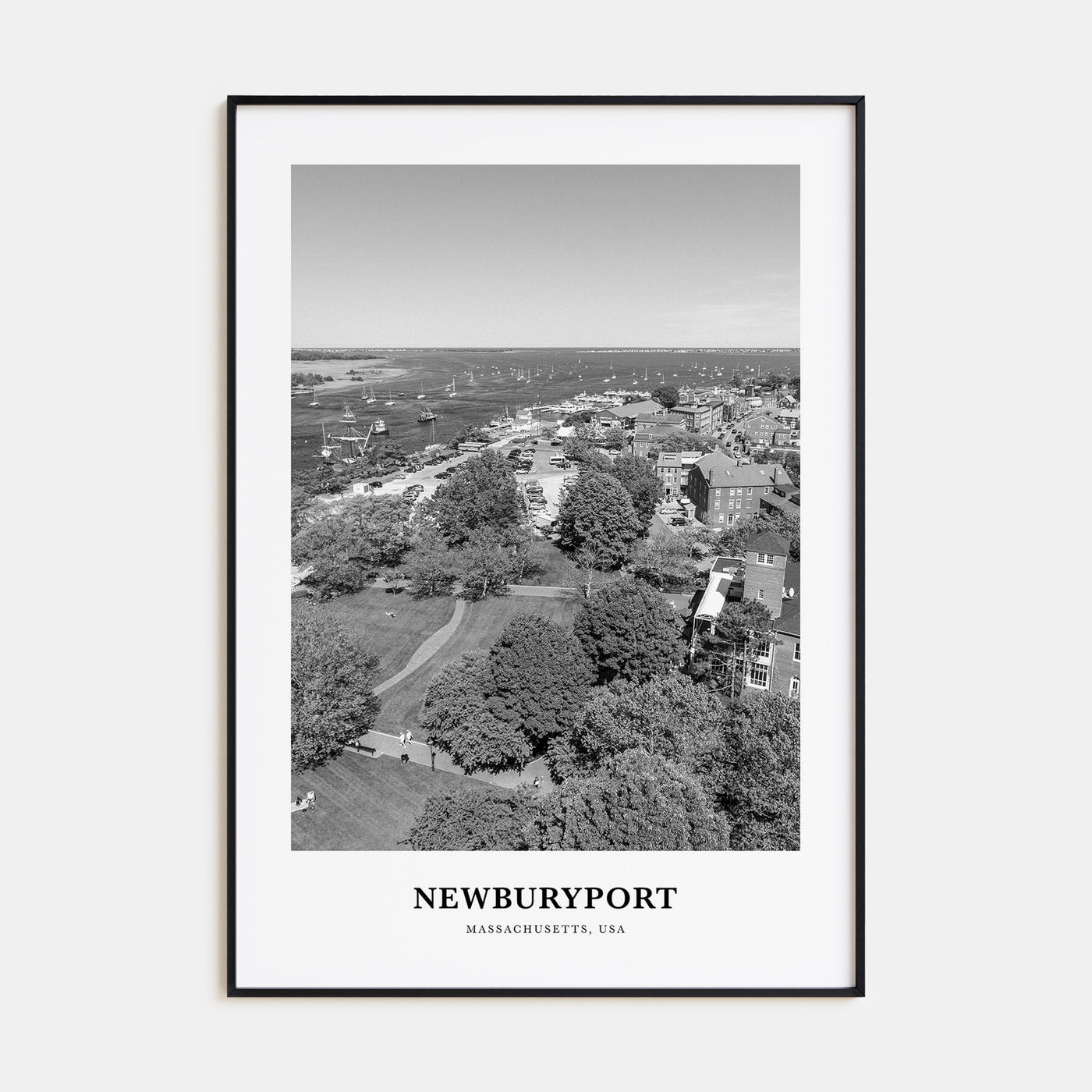 Newburyport Portrait B&W Poster