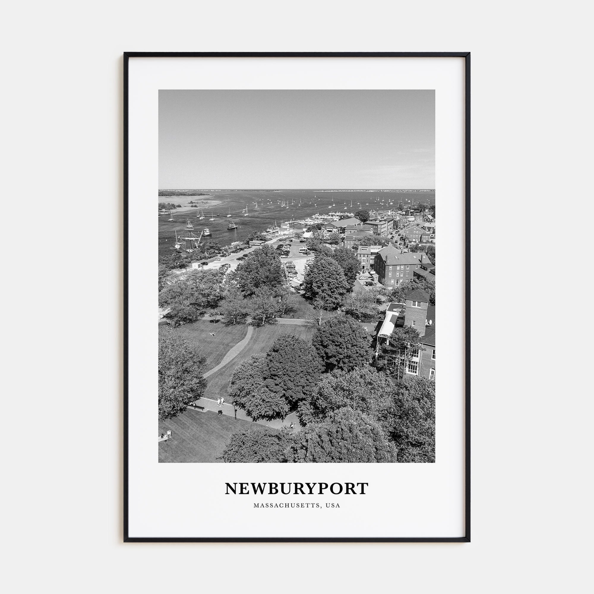 Newburyport Portrait B&W Poster