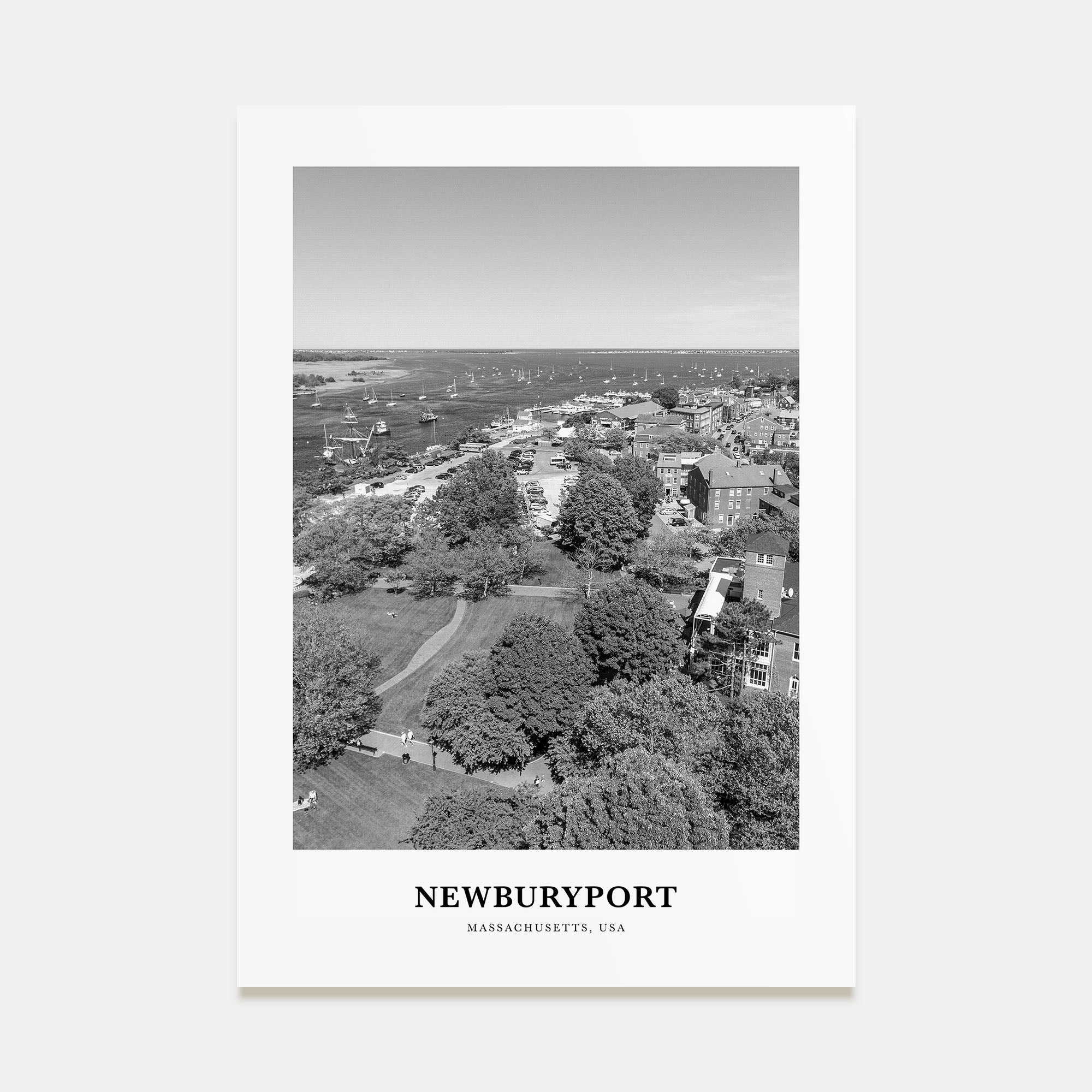 Newburyport Portrait B&W Poster