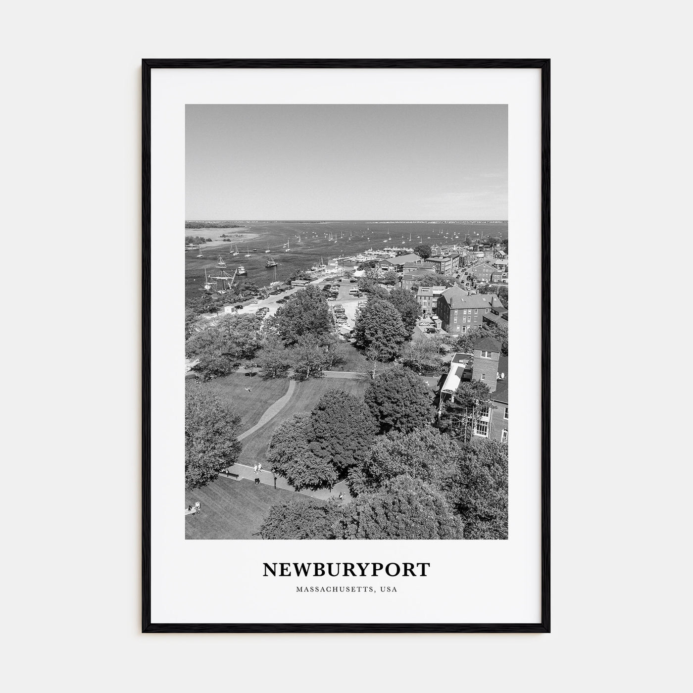 Newburyport Portrait B&W Poster