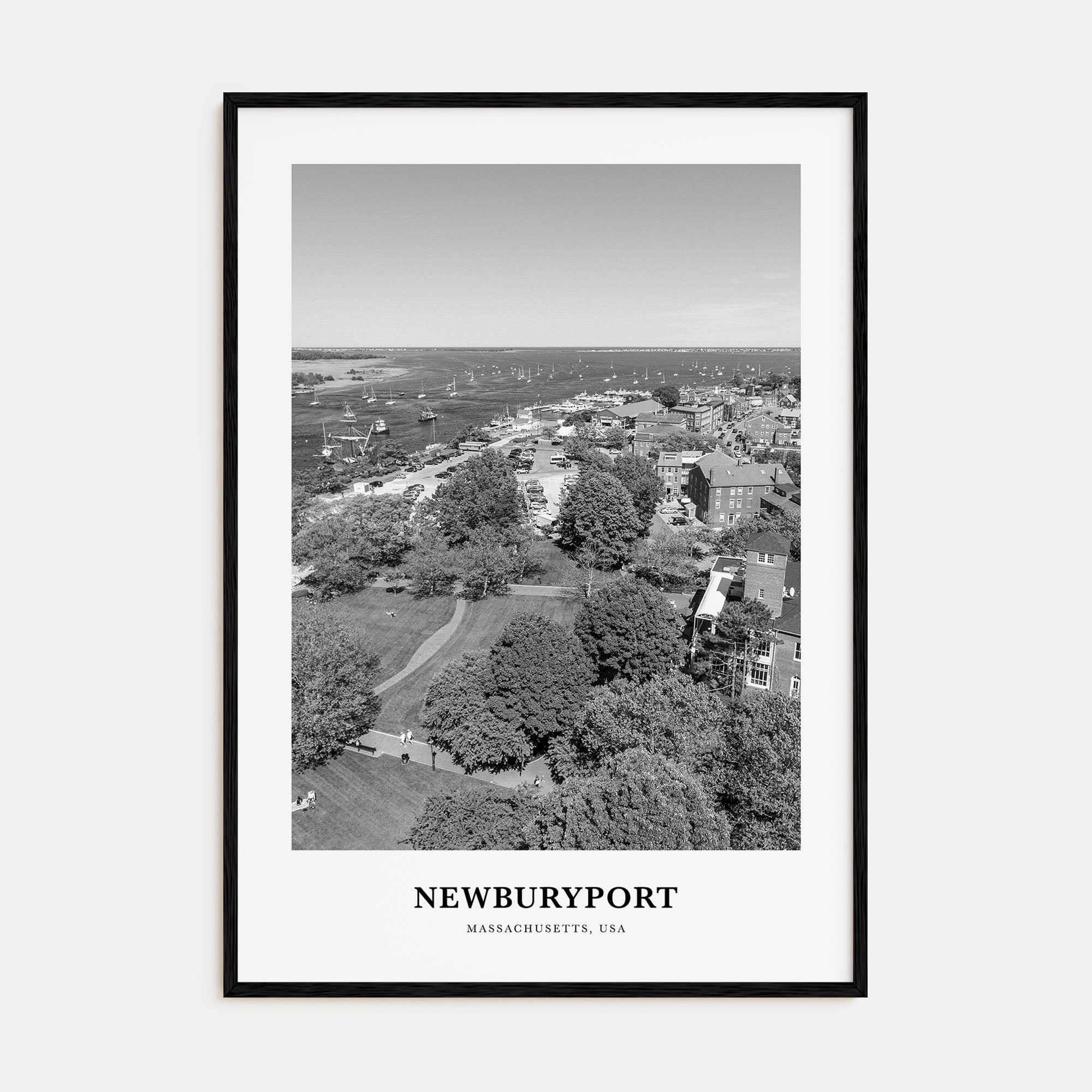 Newburyport Portrait B&W Poster