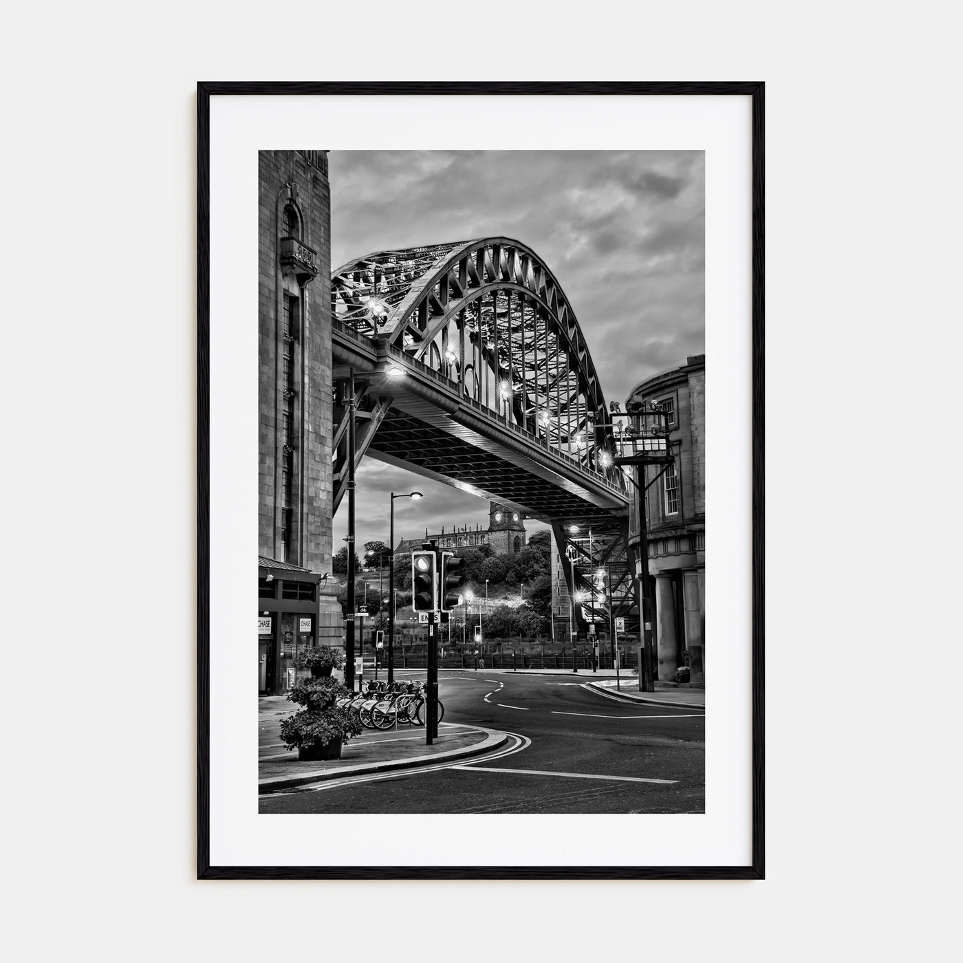 Newcastle upon Tyne Photo B&W Poster