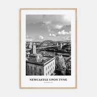 Newcastle upon Tyne Portrait B&W Poster