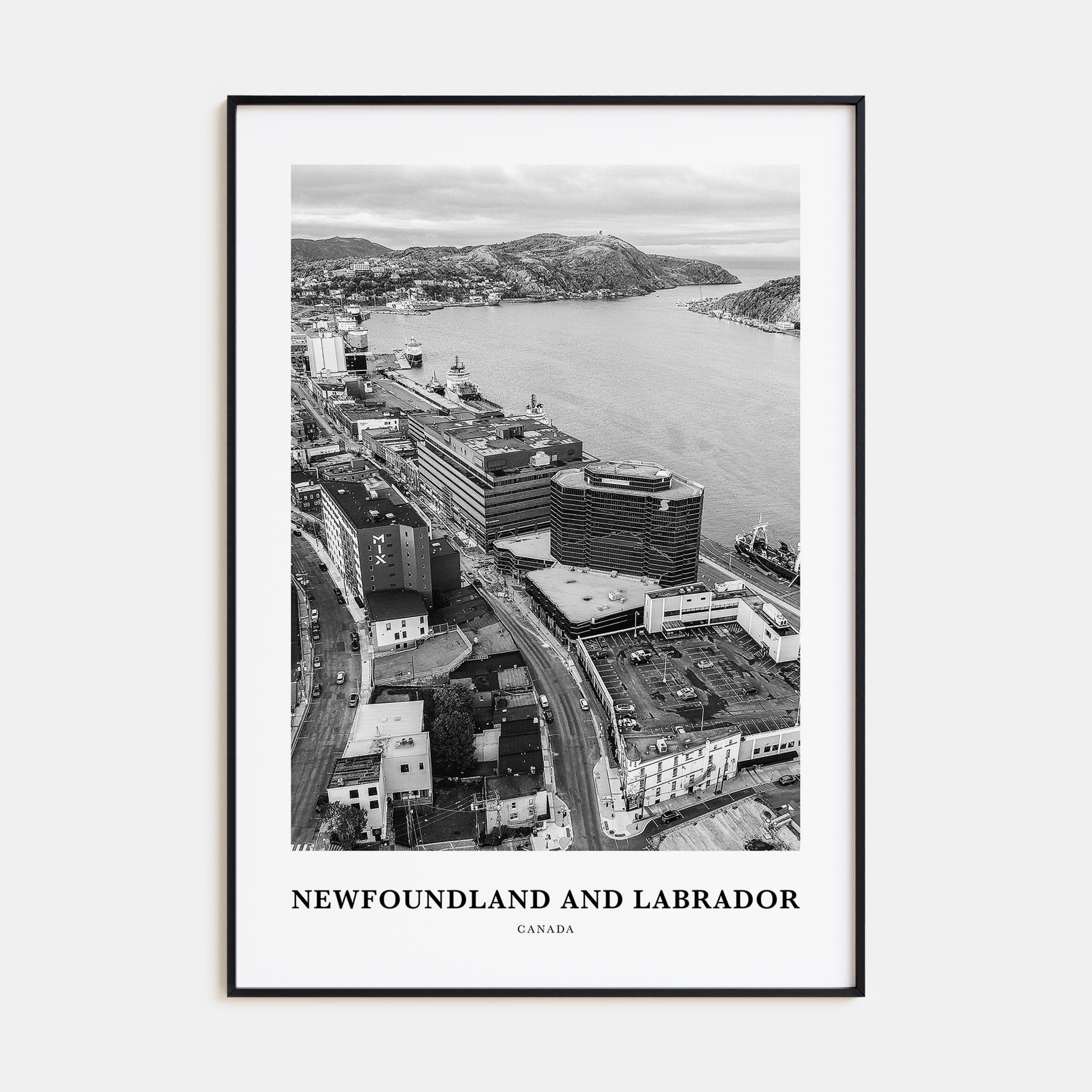 Newfoundland and Labrador Portrait B&W Poster