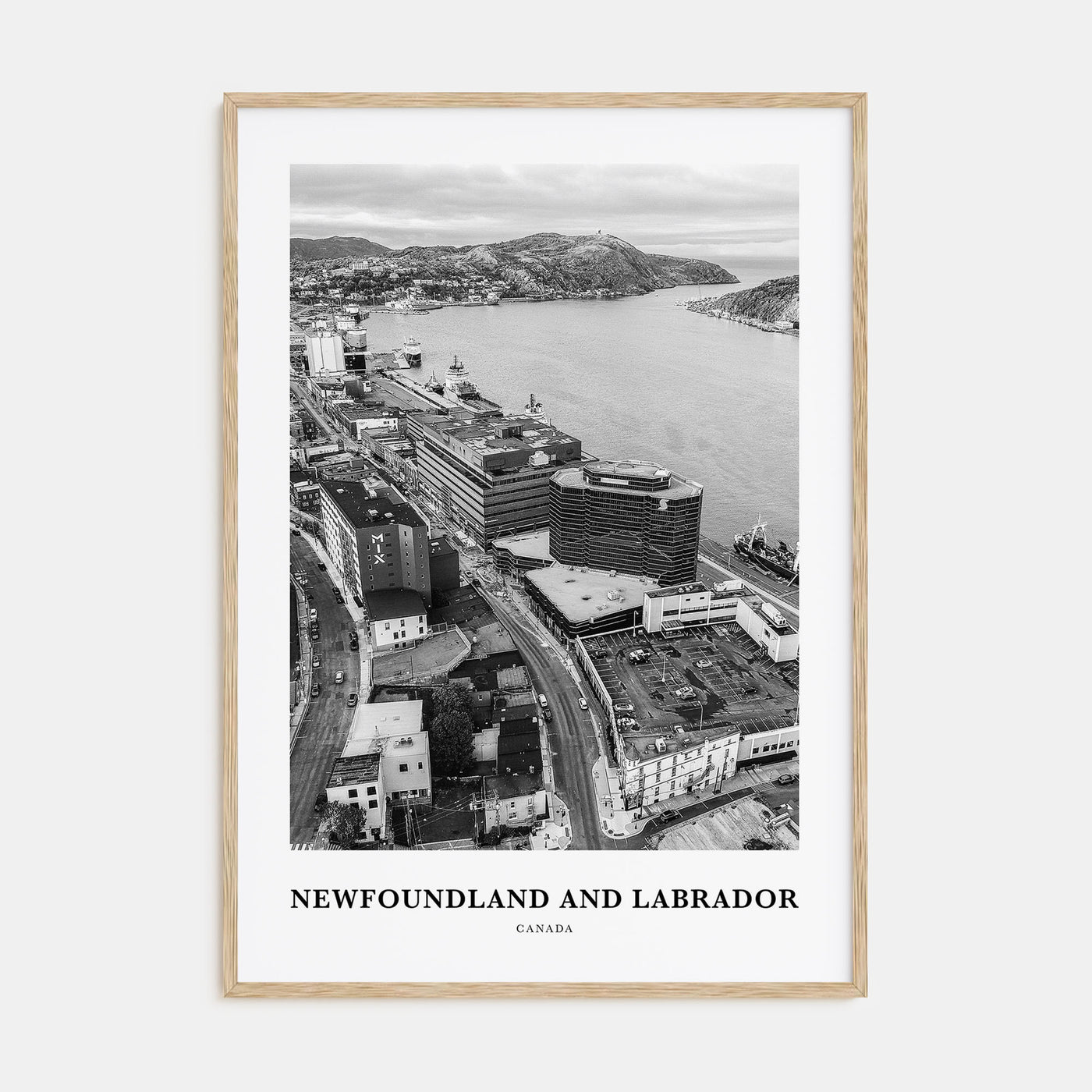 Newfoundland and Labrador Portrait B&W Poster