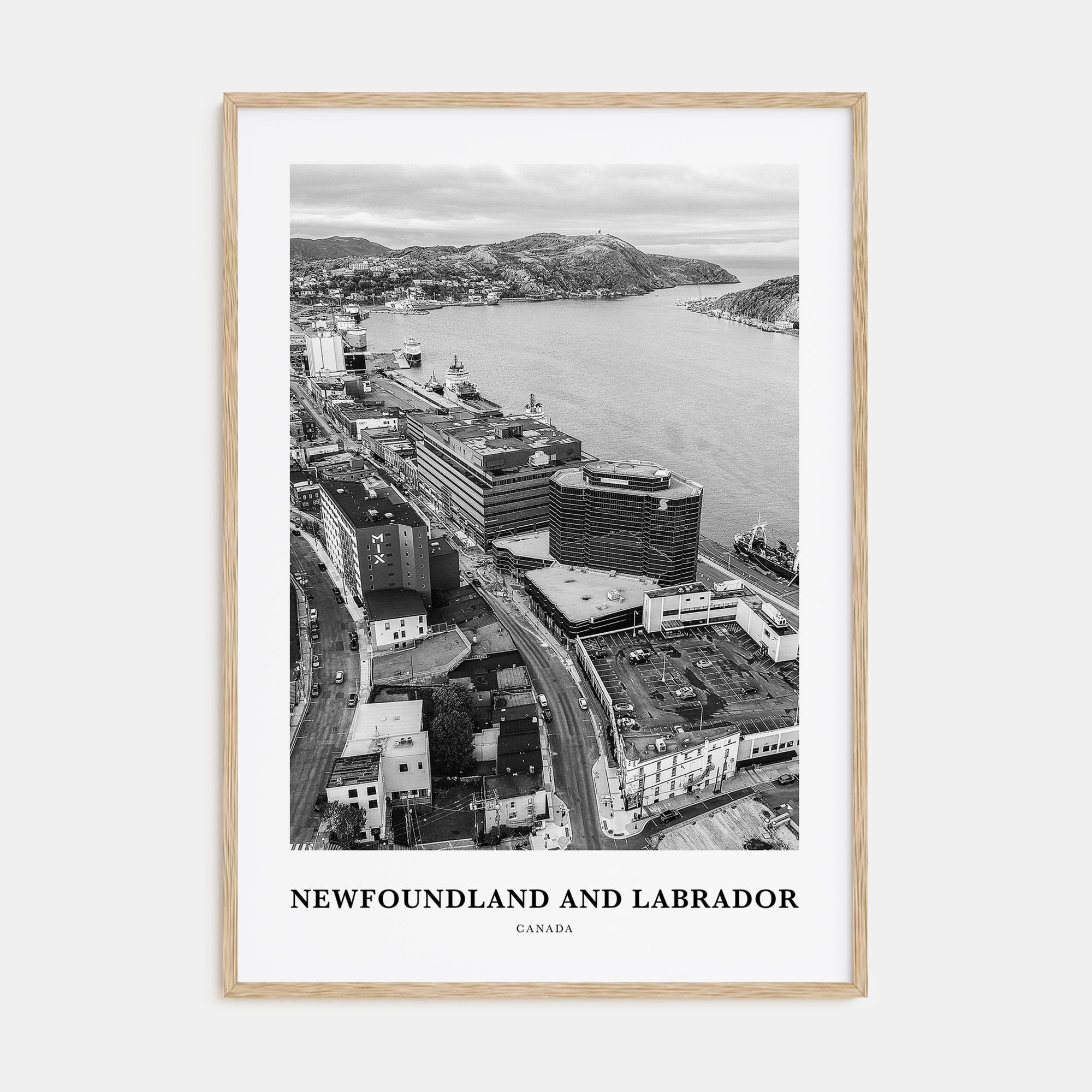 Newfoundland and Labrador Portrait B&W Poster