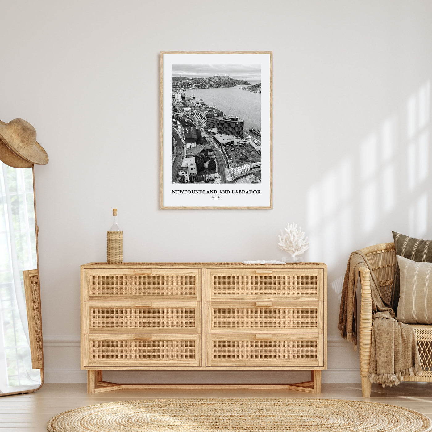 Newfoundland and Labrador Portrait B&W Poster