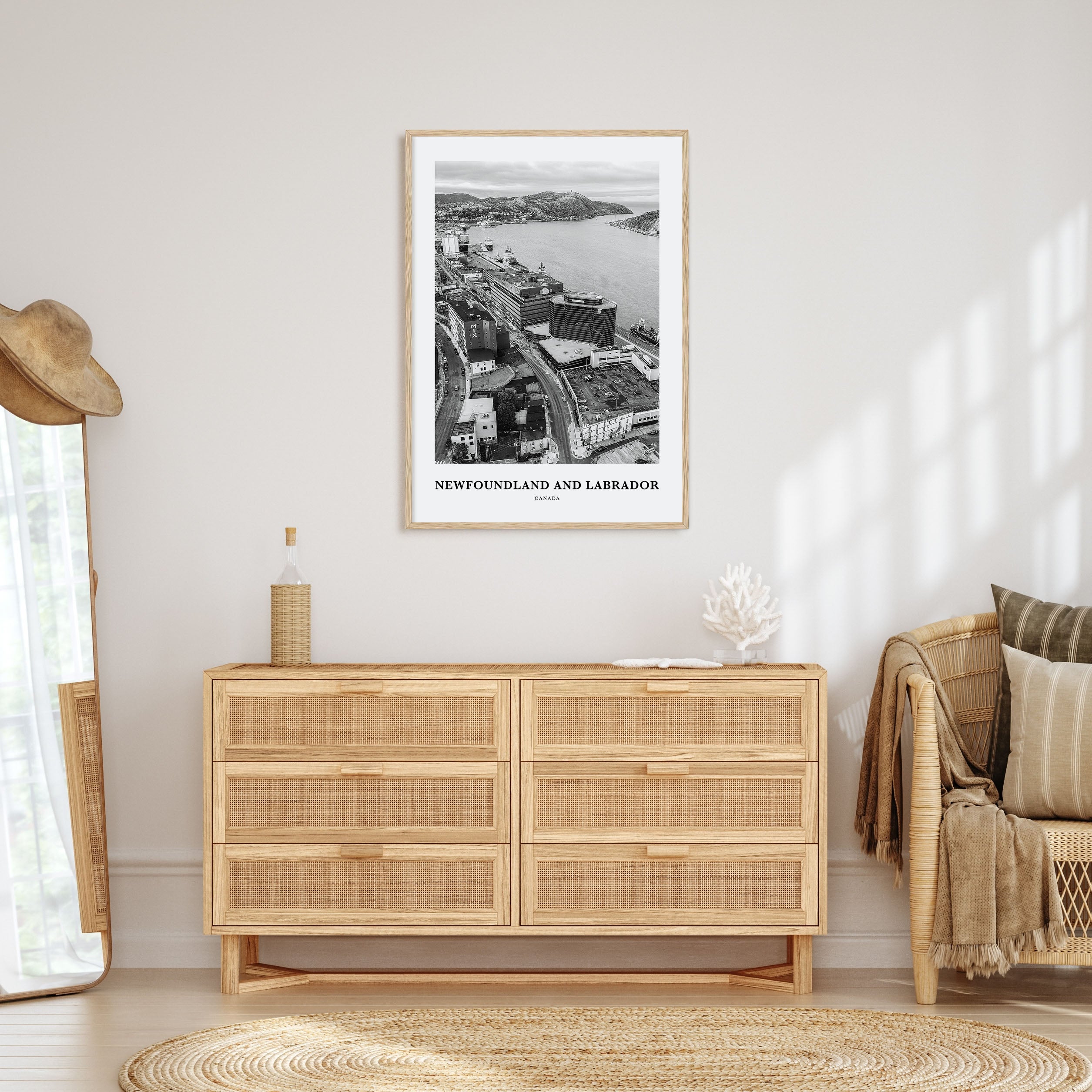 Newfoundland and Labrador Portrait B&W Poster